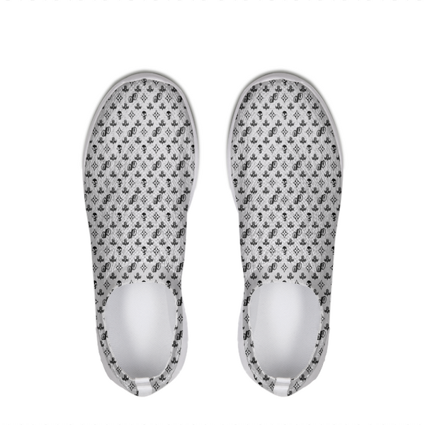 JPMonogram Black on White | slip-on flyknit shoe