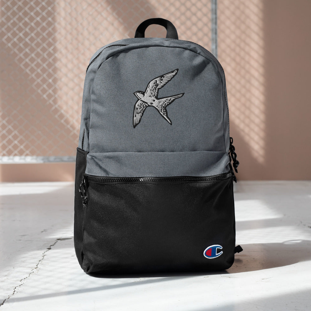 Love Bird | embroidered champion backpack
