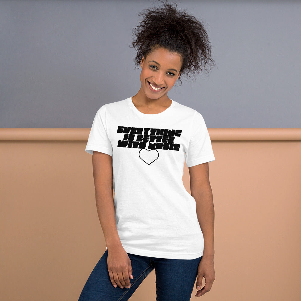 EverythingIsBetterWithMusic | unisex cotton t-shirt