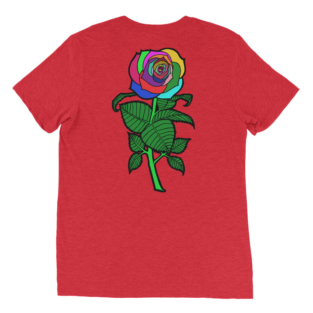 Big Bold Rose | women's tri-blend t-shirt