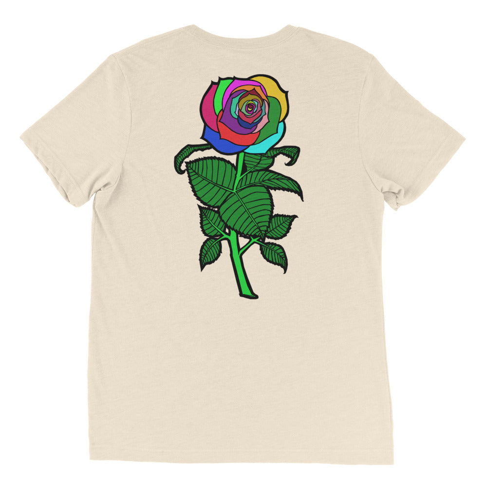 Big Bold Rose | women's tri-blend t-shirt