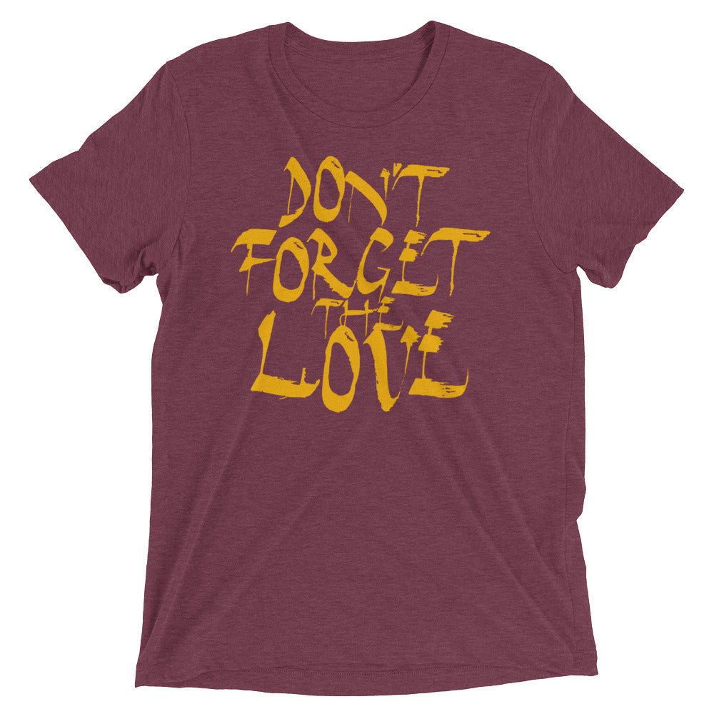 Don't Forget The Love | men's triblend t-shirt