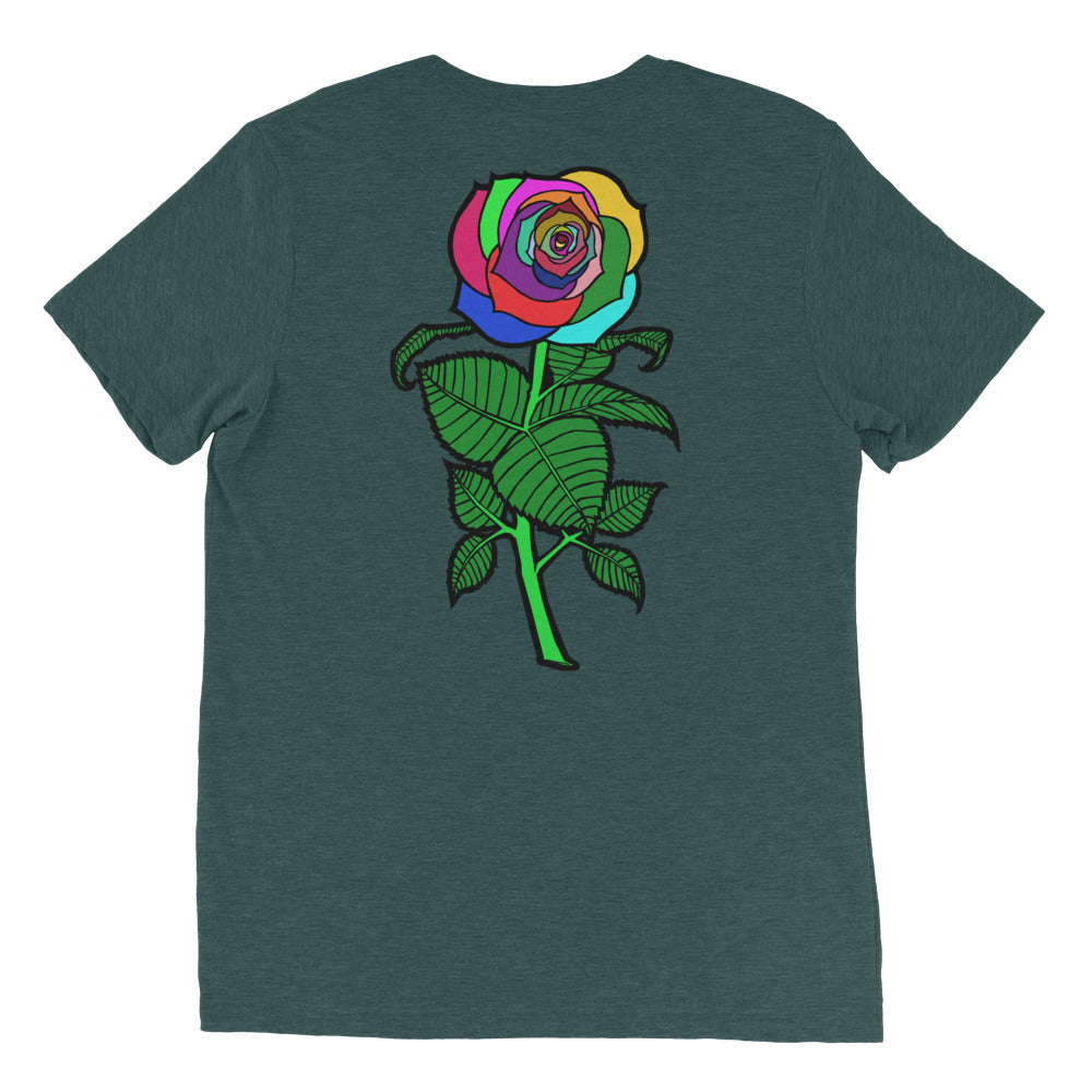 Big Bold Rose | women's tri-blend t-shirt