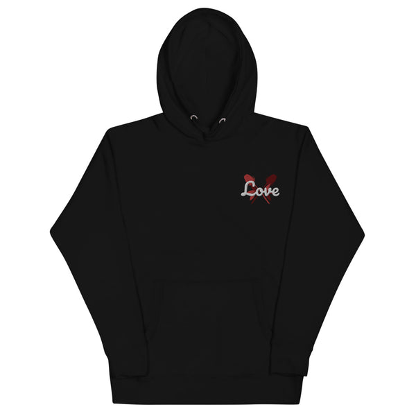 Love | embroidered unisex hoodie