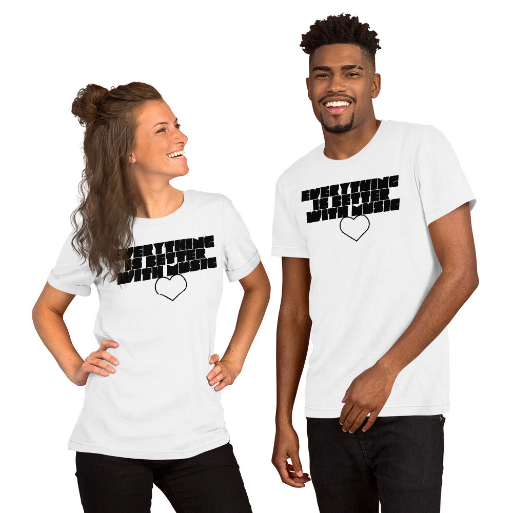 EverythingIsBetterWithMusic | unisex cotton t-shirt