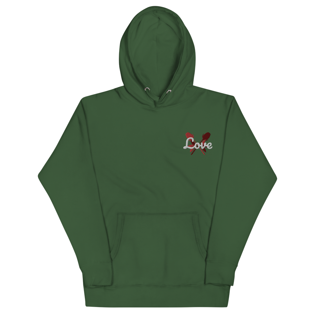 Love | embroidered unisex hoodie