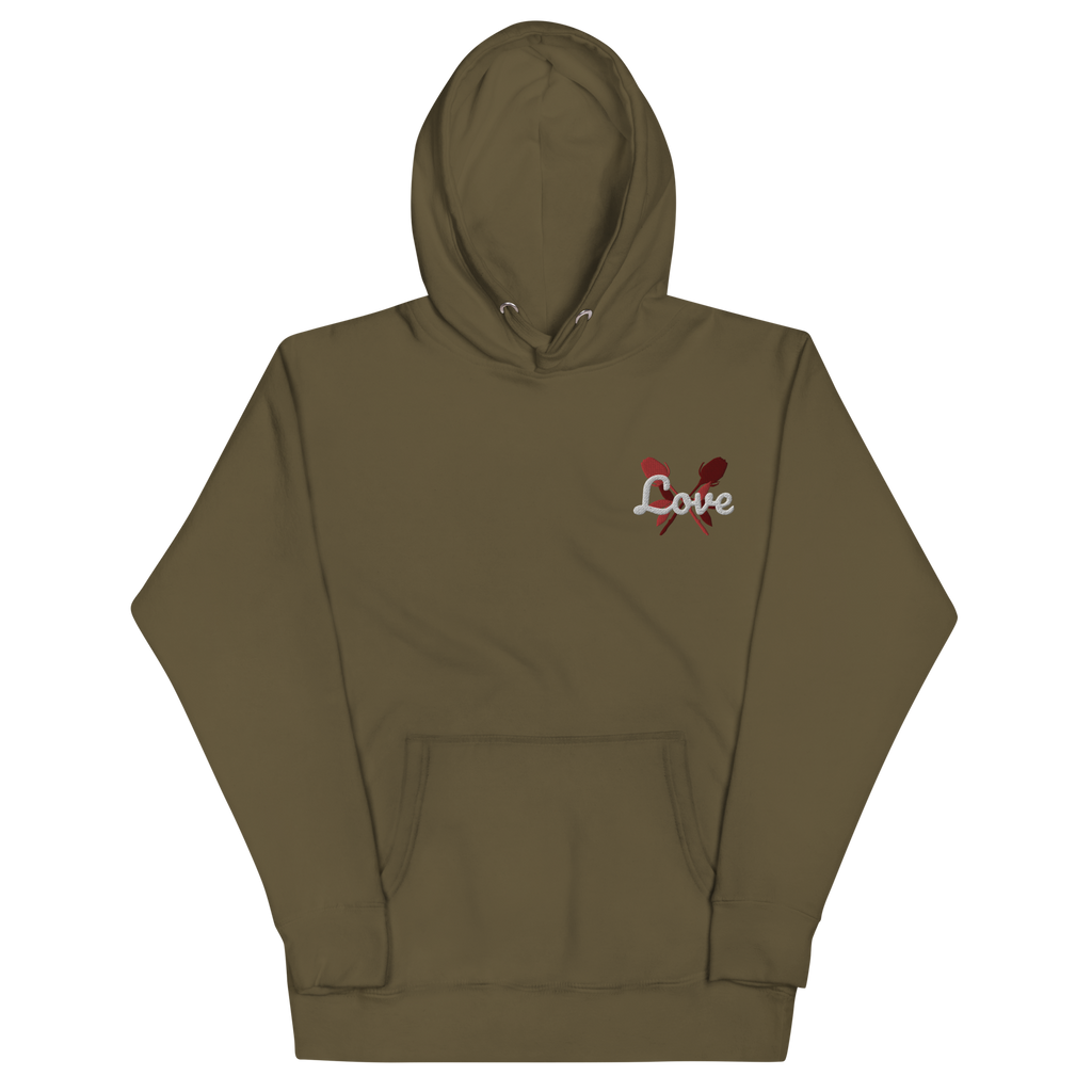 Love | embroidered unisex hoodie