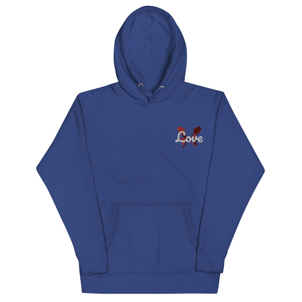 Love | embroidered unisex hoodie