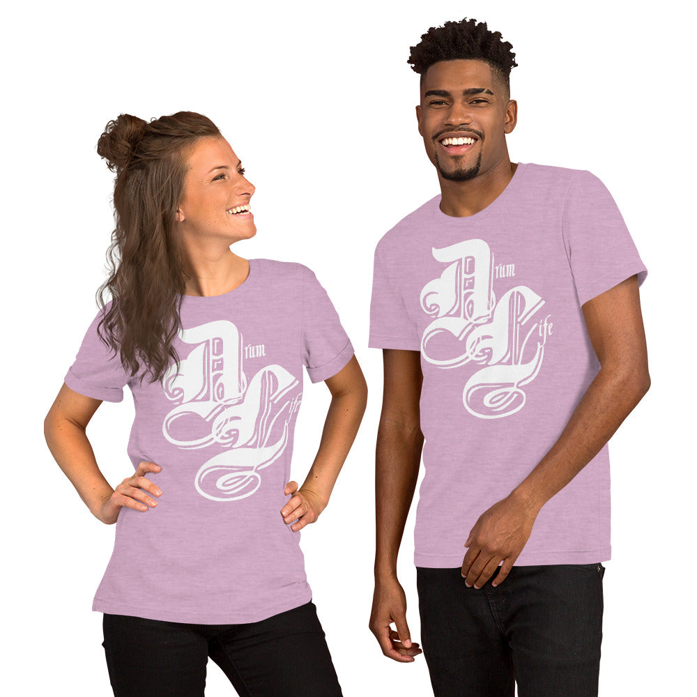 Drum Life White | unisex cotton t-shirt