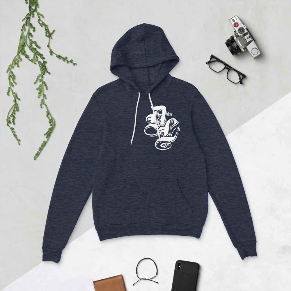 Drum Life White | unisex fleece hoodie